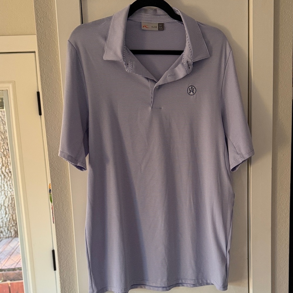 Men's Light Blue Polo Shirt - KJUS - Austin Country Club